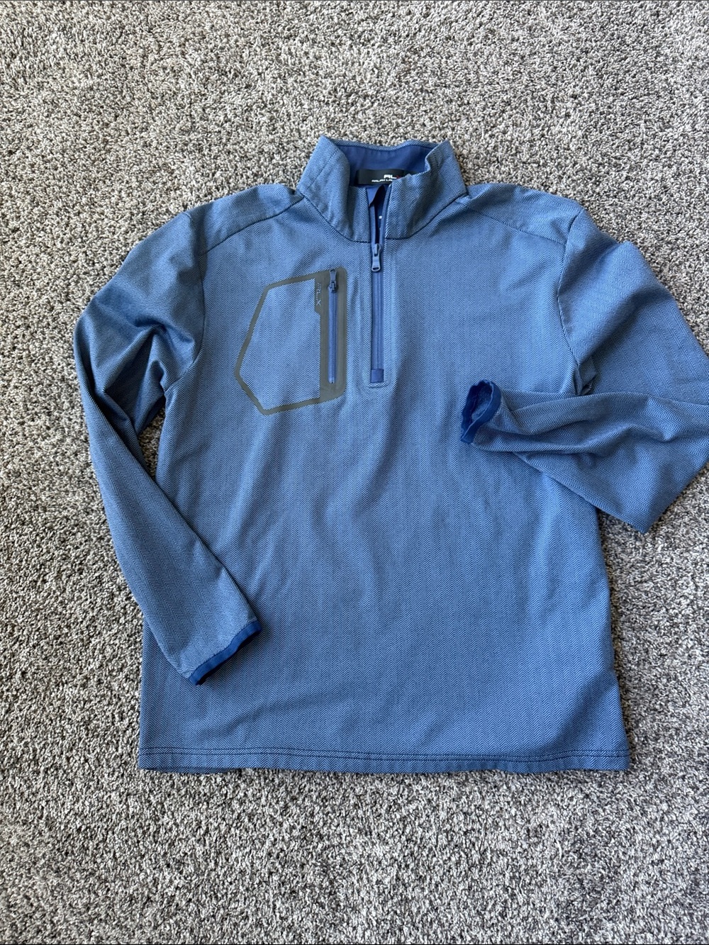 Ralph Lauren Light Blue Quarter-Zip Pullover